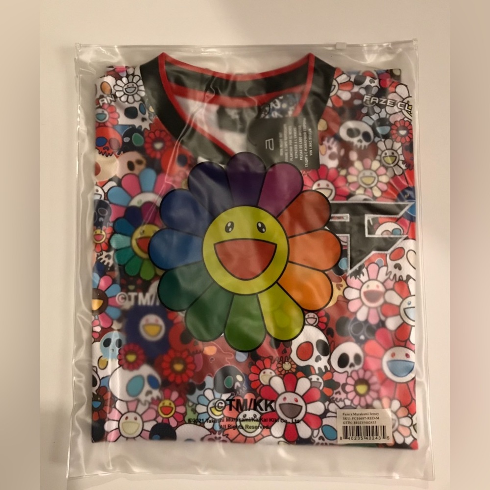 Takashi Murakami Faze Clan Red Jersey US Size Small